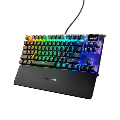 SteelSeries Apex 7 TKL Mechanical Gaming Keyboard - Compact, Aluminum, Red Switches, Model 64646