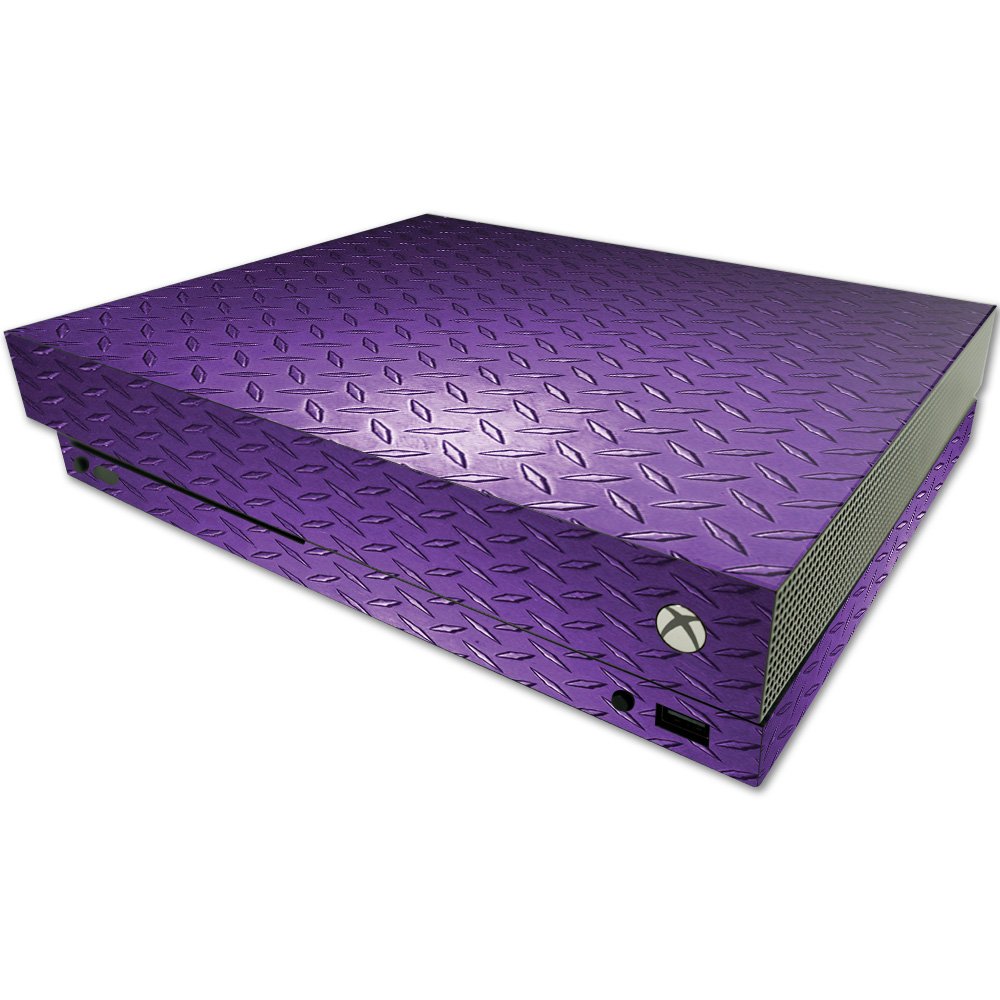 MIGHTY SKINS MightySkins Vinyl Skin for Microsoft One X Console - Purple Diamond Plate - Durable, Easy to Apply, Made in The USA