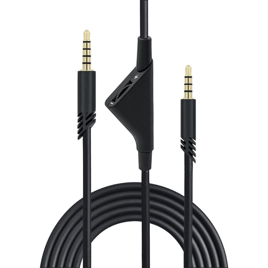 Mcbazel 2M 6.5 Feet Replacement Headset Cable with Volume Control for Astro A10/ A30/ A40  Headset Cord Lead for PS5/ PS4/ Xbox Series X&S/Xbox One - Black