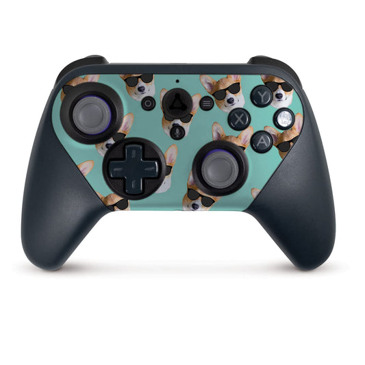 MightySkins Skin Compatible with Amazon Luna Controller - Cool Corgi | Protective  Durable  and Unique Vinyl Decal wrap Cover | Easy to Apply  Remove  and Change Styles | Made in The USA