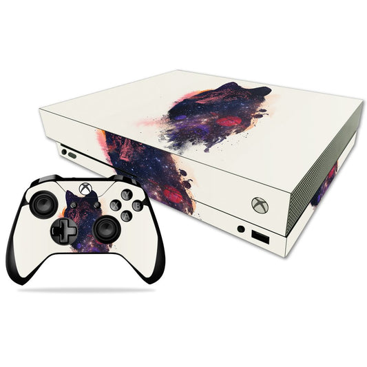 MIGHTY SKINS Xbox One X Skin - Durable Vinyl Decal Cover, Universal Wolf Design, Easy to Apply & Remove, Model MIXBONXCMB