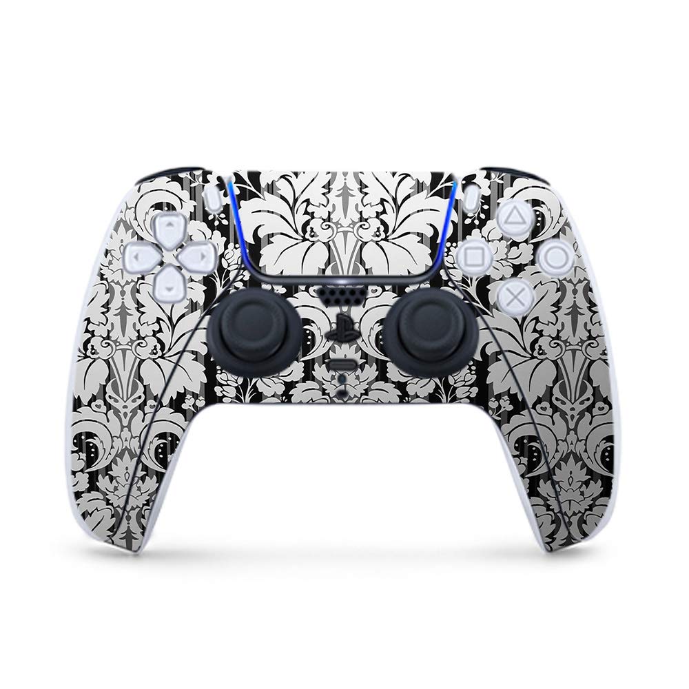 MightySkins Gaming Skin for PS5 / Playstation 5 Controller - Floral Retro | Protective Viny wrap | Easy to Apply and Change Style | Made in The USA