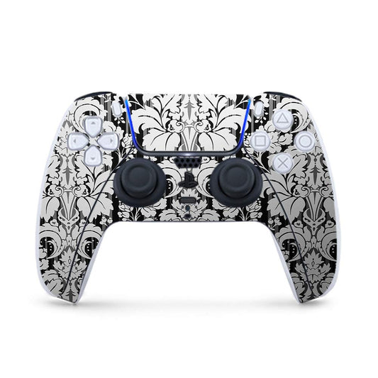 MightySkins Gaming Skin for PS5 / Playstation 5 Controller - Floral Retro | Protective Viny wrap | Easy to Apply and Change Style | Made in The USA