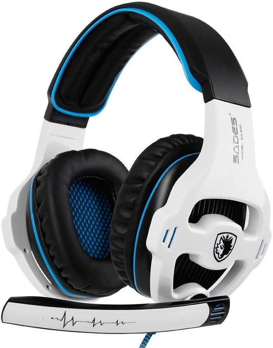 HOUSAI Xbox Gaming Headset for Xbox Series X  Xbox Series S  Xbox One PS4  PlayStation  PS5 Over Ear Headphone with Mic Noise Cancelling for Xbox 1 PS4 PS5(White)