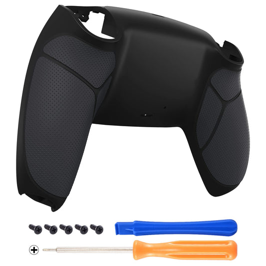 eXtremeRate PS5 Controller Back Shell Cover - Rubberized Black, Model DPFU6001, Custom Performance Grip Replacement
