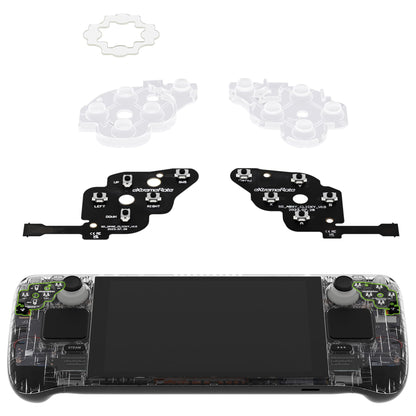 eXtremeRate Face Clicky Kit for Steam Deck - Custom Dpad & Menu Keys - Model NYESD001 - Enhances Gameplay Experience