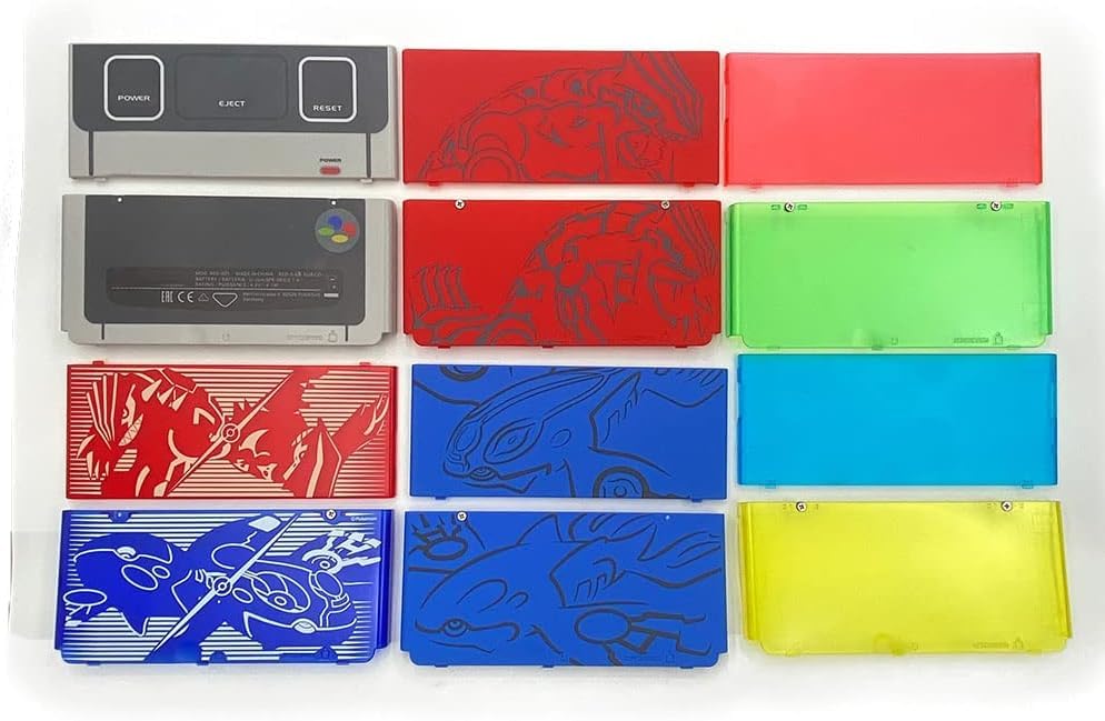 2015 for New 3DS Replacement Front Faceplate Back Plates Part Shell Housing Case Cover (WhiteA)