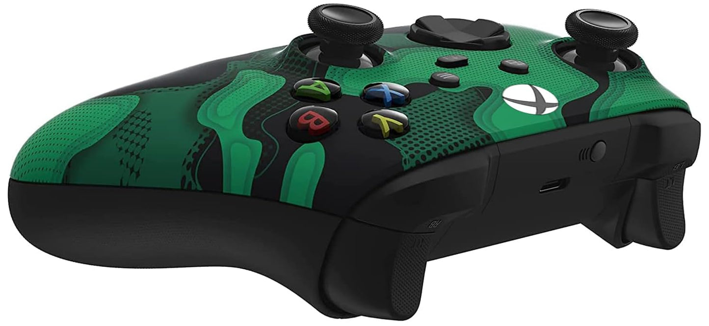 Custom Controllerzz Wireless Controller for Xbox Series X/S & One - Soft Touch, X/S Green Camo