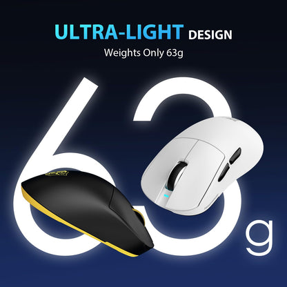 Transformers GM04 Wireless Gaming Mouse, 12000 DPI, 100h Battery Life, 5 Programmable Buttons, Black