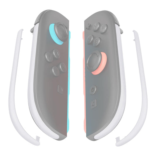 eXtremeRate Replacement Decorative Strips for Joycon 2  Custom DIY Decoration Strip Side Housing Trim Shell with Prying Stick for Nintendo Switch 2 Controller - White