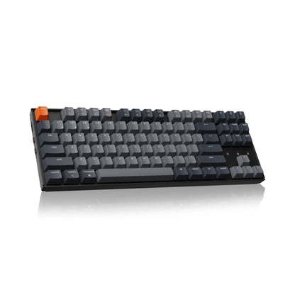 Keychron K8 Tenkeyless Wireless Mechanical Keyboard - Brown Switch, Bluetooth, White Backlight for Mac & Windows, Model K8-A3