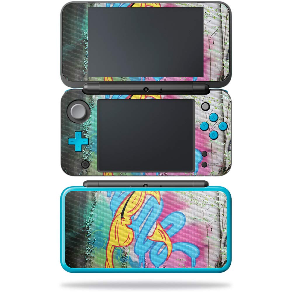 MightySkins Carbon Fiber Skin for Nintendo New 2DS XL - Happy | Protective  Durable Textured Carbon Fiber Finish | Easy to Apply  Remove  and Change Styles | Made in The USA  Twisted Wonderland