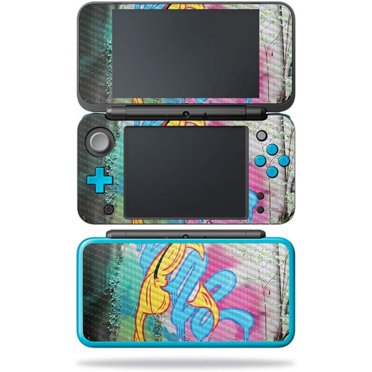 MightySkins Carbon Fiber Skin for Nintendo New 2DS XL - Happy | Protective  Durable Textured Carbon Fiber Finish | Easy to Apply  Remove  and Change Styles | Made in The USA  Twisted Wonderland