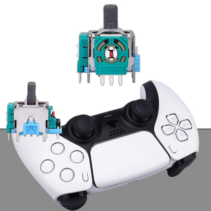 Ikpek 8pcs Joystick Replacement for PS5 Controller - Blue 3D Analog Sensor Rocker Module