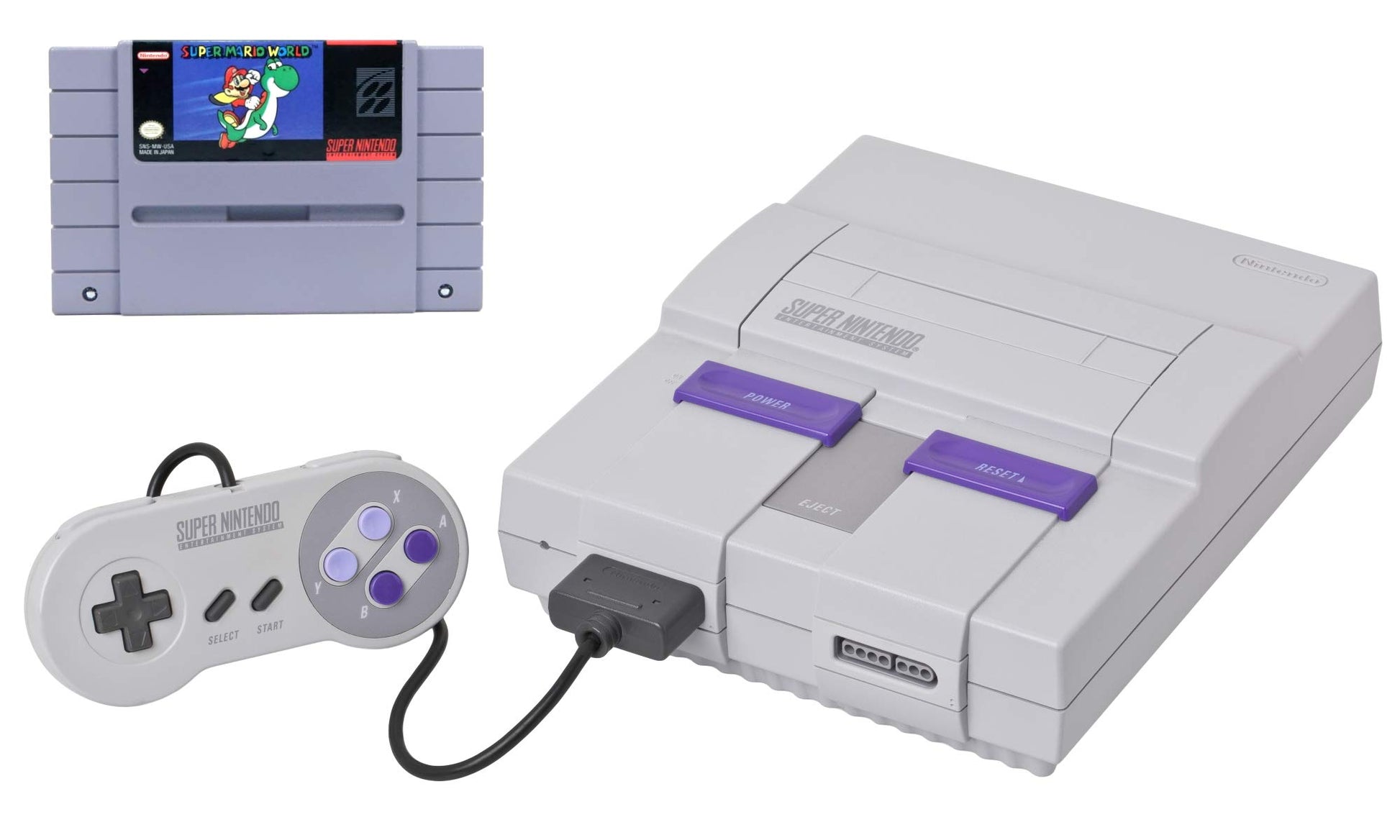Super Nintendo SNES Bundle with Super Mario World (refurbished)