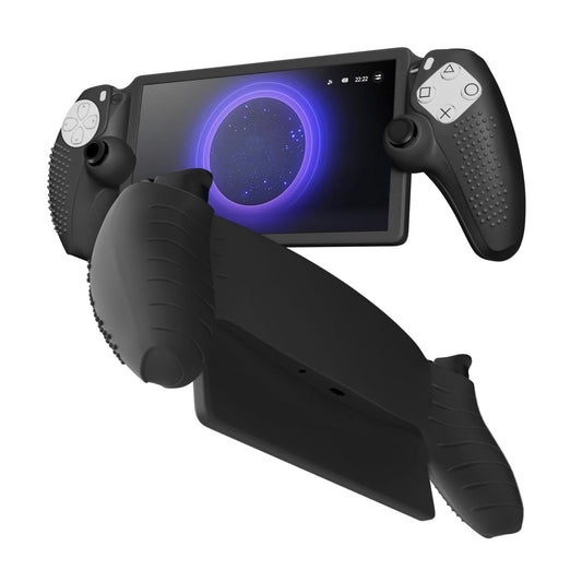 TNP Protective Silicone Cover Case for PlayStation Portal - Protector Skin Cover for PS Portal Shell with Anti-Slip  Shock-Absorption  Anti-Fingerprint  Scratch-Resistant  Black