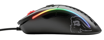 Glorious Model D Wired Gaming Mouse - 68g, RGB, Ergonomic, Pixart 3360, Omron Switches, Matte Black