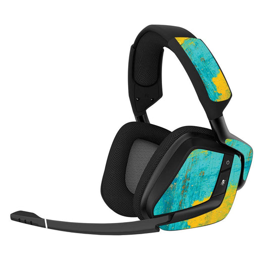 MIGHTY SKINS Corsair Void Pro Gaming Headset Skin - Durable Vinyl Decal Wrap, Acrylic Blue, Easy to Apply, Made in USA
