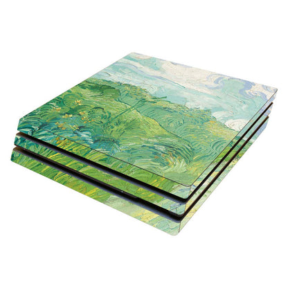MIGHTY SKINS PS4 Pro Skin - Green Wheat Fields Vinyl Decal Wrap - Durable, Easy to Apply & Remove, Model SOPS4PRO-Green Wheat Fields