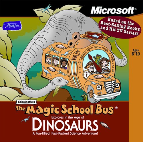 Microsoft Scholastics The Magic School Bus Explores in the Age of Dinosaurs (Jewel Case) Ages 6-10 [Old Version]