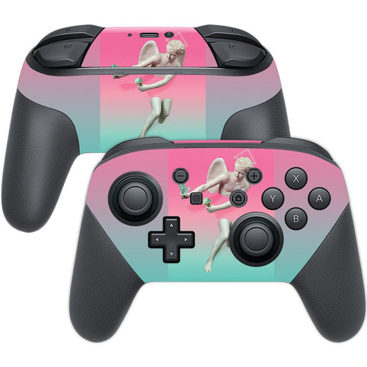 MightySkins Skin Compatible with Nintendo Switch Pro Controller - Money and Pistachio | Protective, Durable, and Unique Vinyl wr
