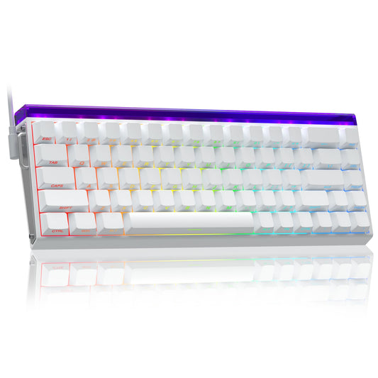 AULA HERO 68 HE 60% Gaming Keyboard Wired  Hall Effect Magnetic Switch Keyboard with Adjustable Actuation  Rapid control button Mode  8K Hz Polling Rate  0.125ms Latency Side Printed PBT Keycaps  RGB Backlit