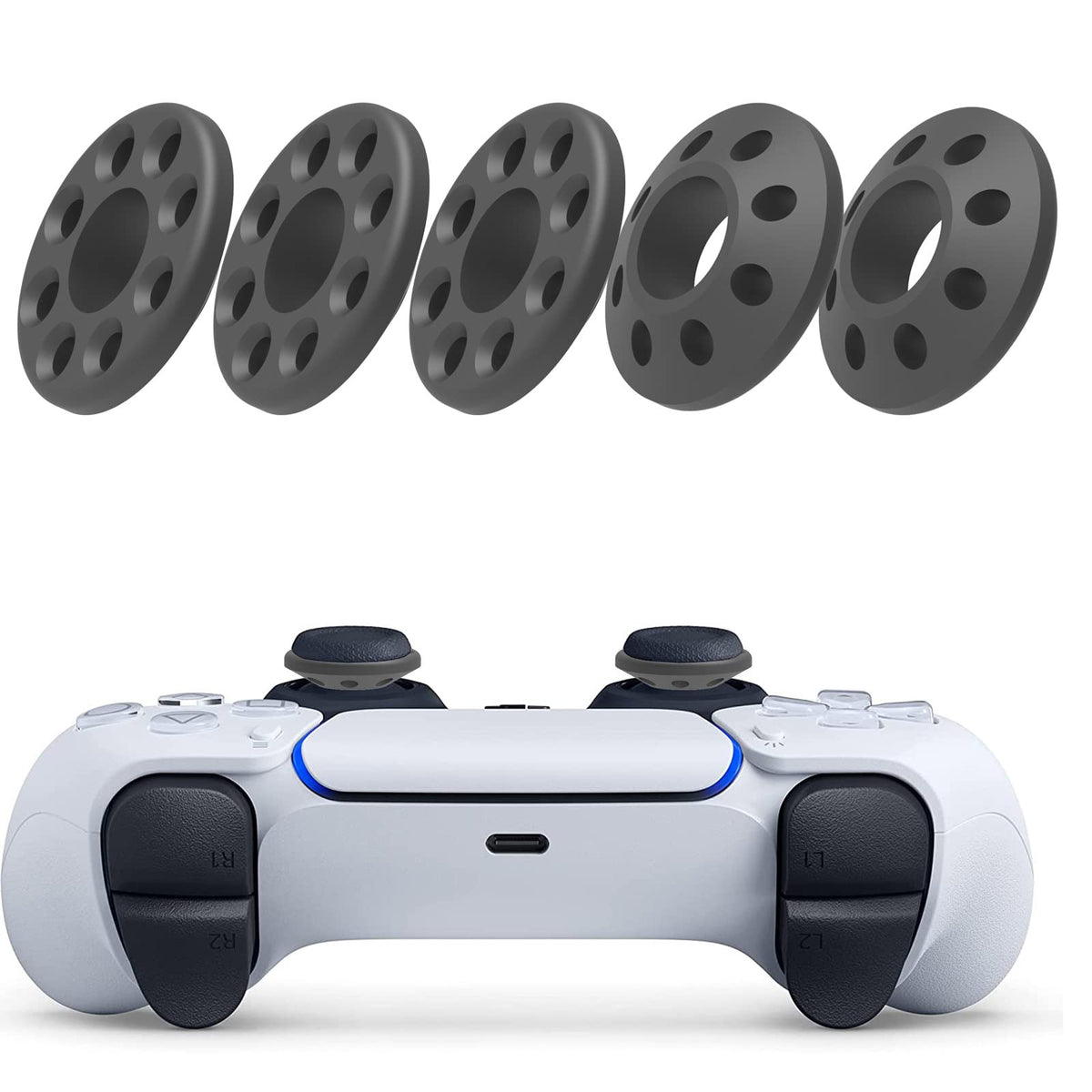 Precision Rings for PS5 PS4  Xbox One Xbox Series X S Xbox 360 Switch Pro Aim Assist Target Motion Controller Ring Rubber Silicone Soft Flexible Thumbstick Adjustment Analog Stick Accessories
