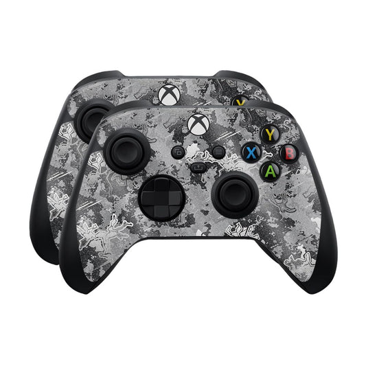 Glossy Glitter Skin Compatible with Microsoft Xbox Series X|S Controller (2 Pack) - Viper Urban - Premium 3M Vinyl Protective Wrap Decal Cover - Easy to Apply | Crafted in The USA by MightySkins