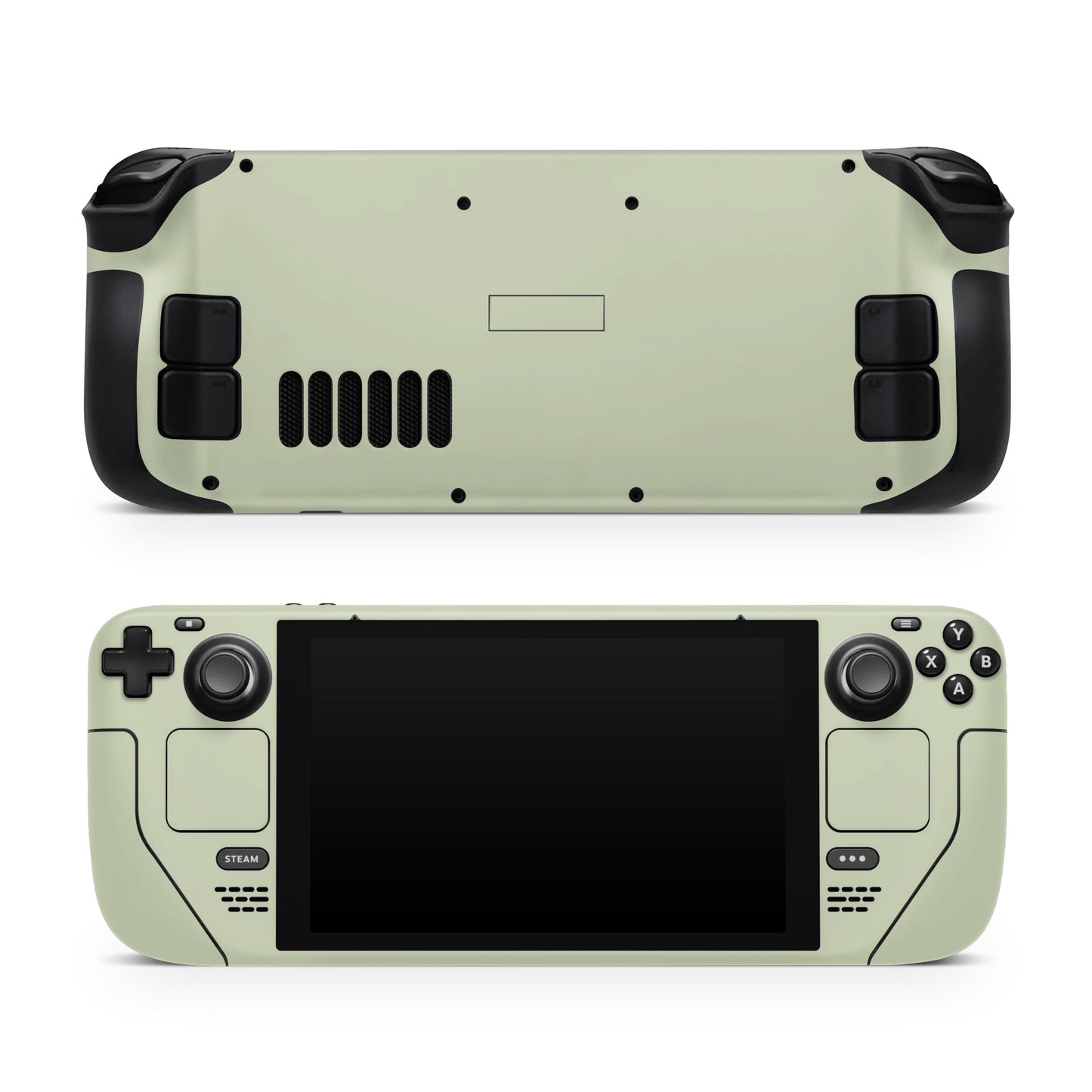 TACKY DESIGN Solid Color Skin Compatible with Steam Deck Skin LCD and Compatible with Steam Deck OLED Skin  Premium 3M Vinyl Decal  Full Wrap Cover  Compatible with Steam Deck Sticker (Matcha Green)