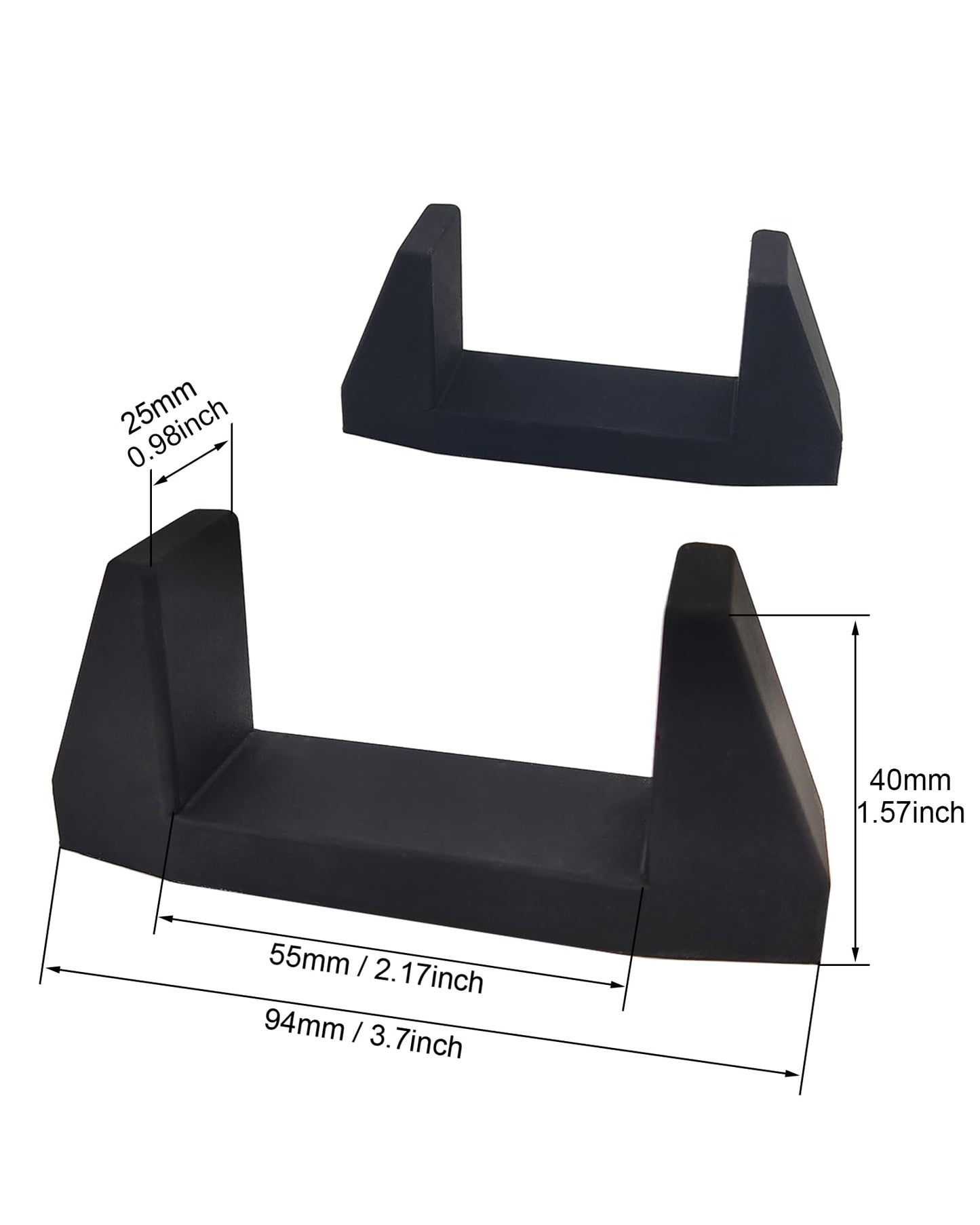 XM&QY PS4 Pro Vertical Stand - Non-Slip Silicone Feet, Steady Base for Cooling, Black