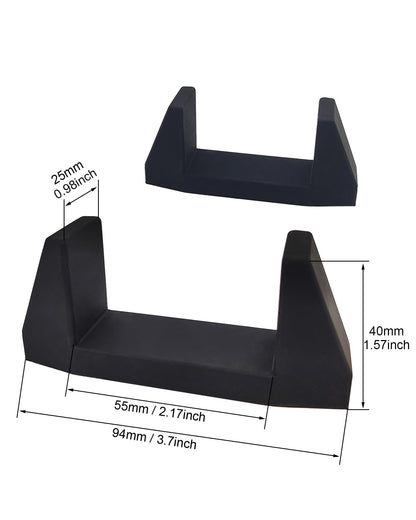 XM&QY PS4 Pro Vertical Stand - Non-Slip Silicone Feet, Steady Base for Cooling, Black