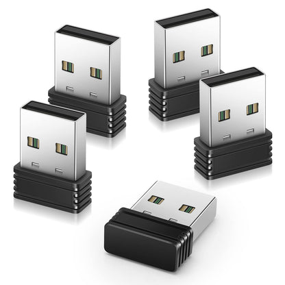 AUEDROT Mouse Jiggler USB Mover, Driver-Free, Automatic Mini Shaker, Keeps Computer Awake, 5 PCS, Black