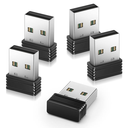 AUEDROT Mouse Jiggler USB Mover, Driver-Free, Automatic Mini Shaker, Keeps Computer Awake, 5 PCS, Black