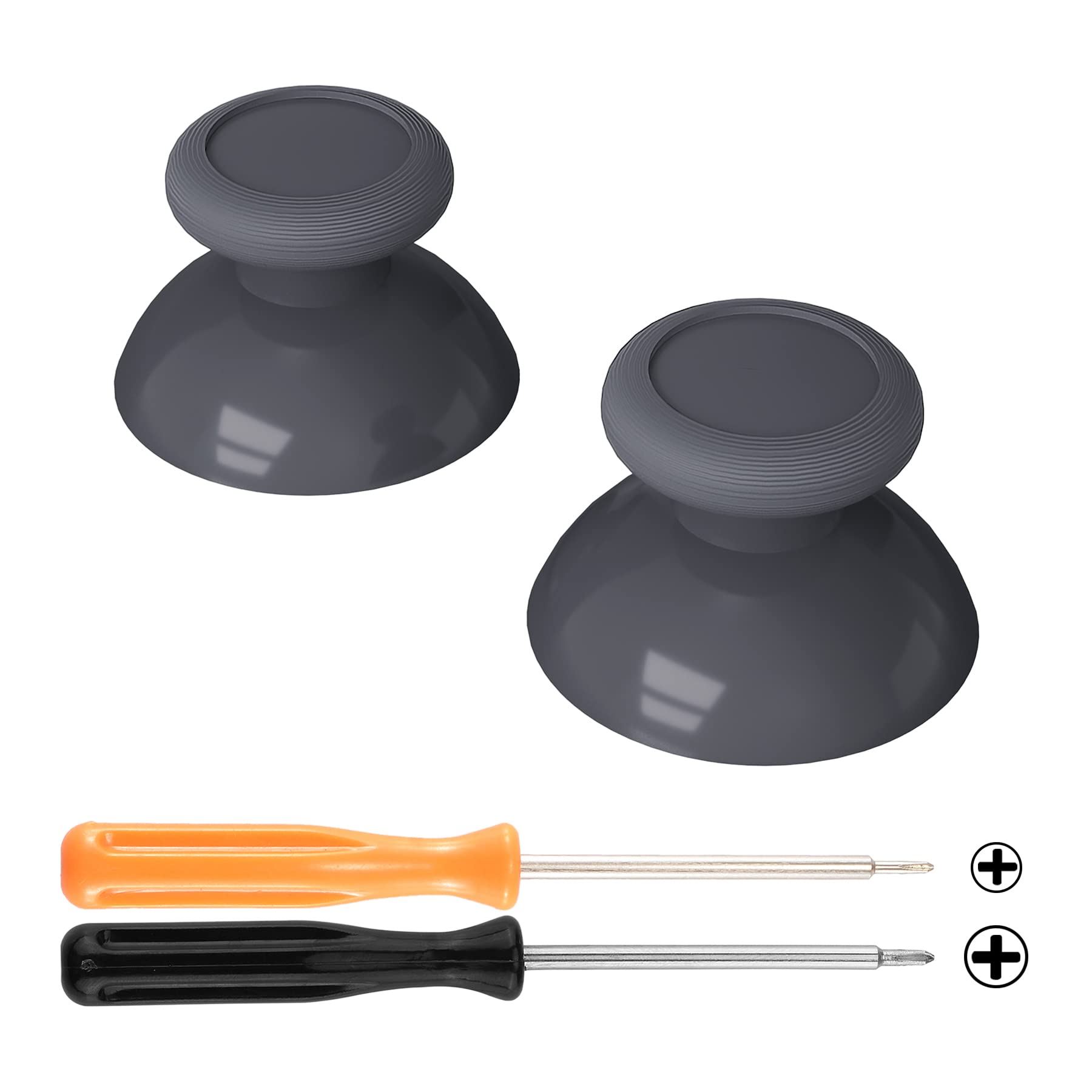 eXtremeRate Classic Gray Replacement 3D Joystick Thumbsticks  Analog Thumb Sticks with Cross Screwdriver for Nintendo Switch Pro Controller