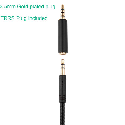 Smays Microphone Replacement for Rig 400 Gaming Headset - 3.5mm Detachable Mic - Black - Compatible with PS4