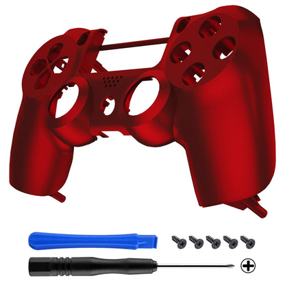 eXtremeRate Scarlet Red Custom Faceplate Shell for PS4 Slim/Pro Controller - Model SP4FX01