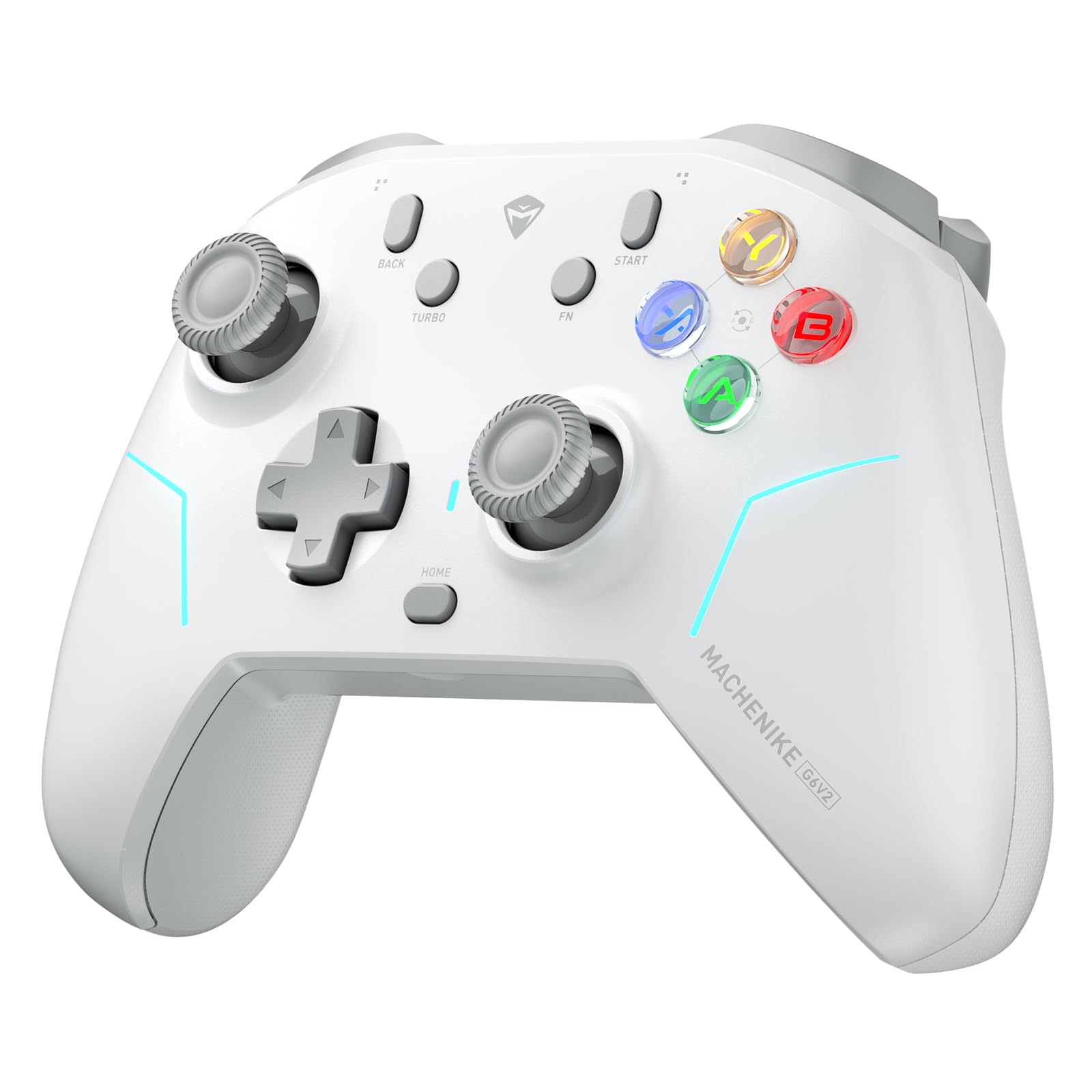 Machenike G6V2PE Wireless Controller for PC/Switch/iOS/Android  TMR Joysticks & Triggers 1000Hz Polling Rate  RGB Remappable Buttons  1000mAh Battery  Voice Coil Motor [macintosh]