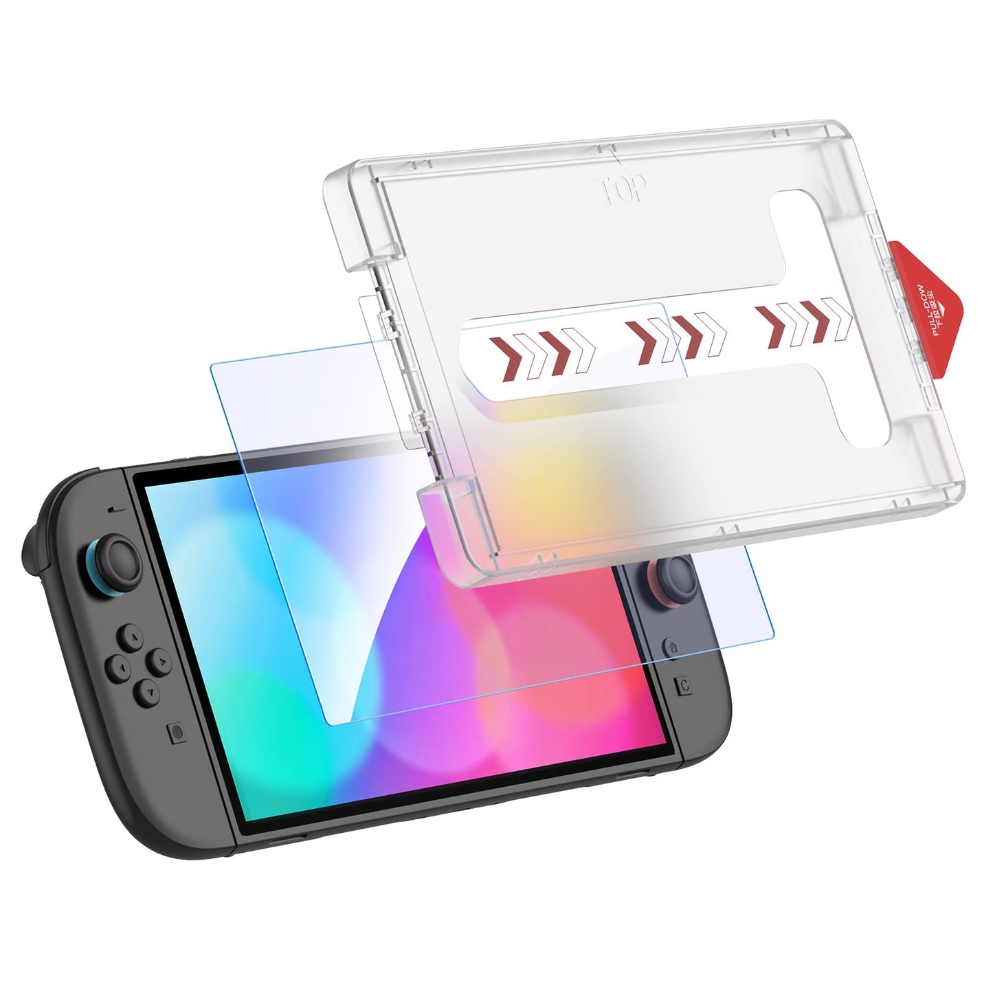 IINE Tempered Glass Screen Protector for Switch 2 - 4 Options Available  Easy Installation  Anti-Scratch  Fingerprint-Resistant  Bubble-Free (Anti-Blue Light  1-Pack 0.33mm Tempered Glass + Dust-Free Kit)