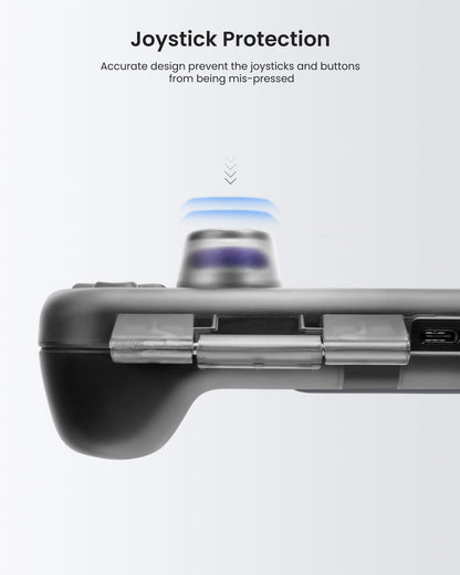 tomtoc Armor Case for Steam Deck - Slim Black Hard Shell, Shock-proof, 12.05x5.59x2.36 inches, Model G12M1D1