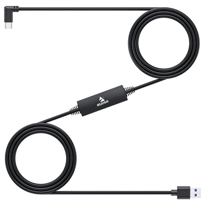 NexiGo 16FT Link Cable - USB 3.2 Gen1 Type C to A, Fast Charging, High-Speed Data Transfer, Compatible with Oculus Quest, Black