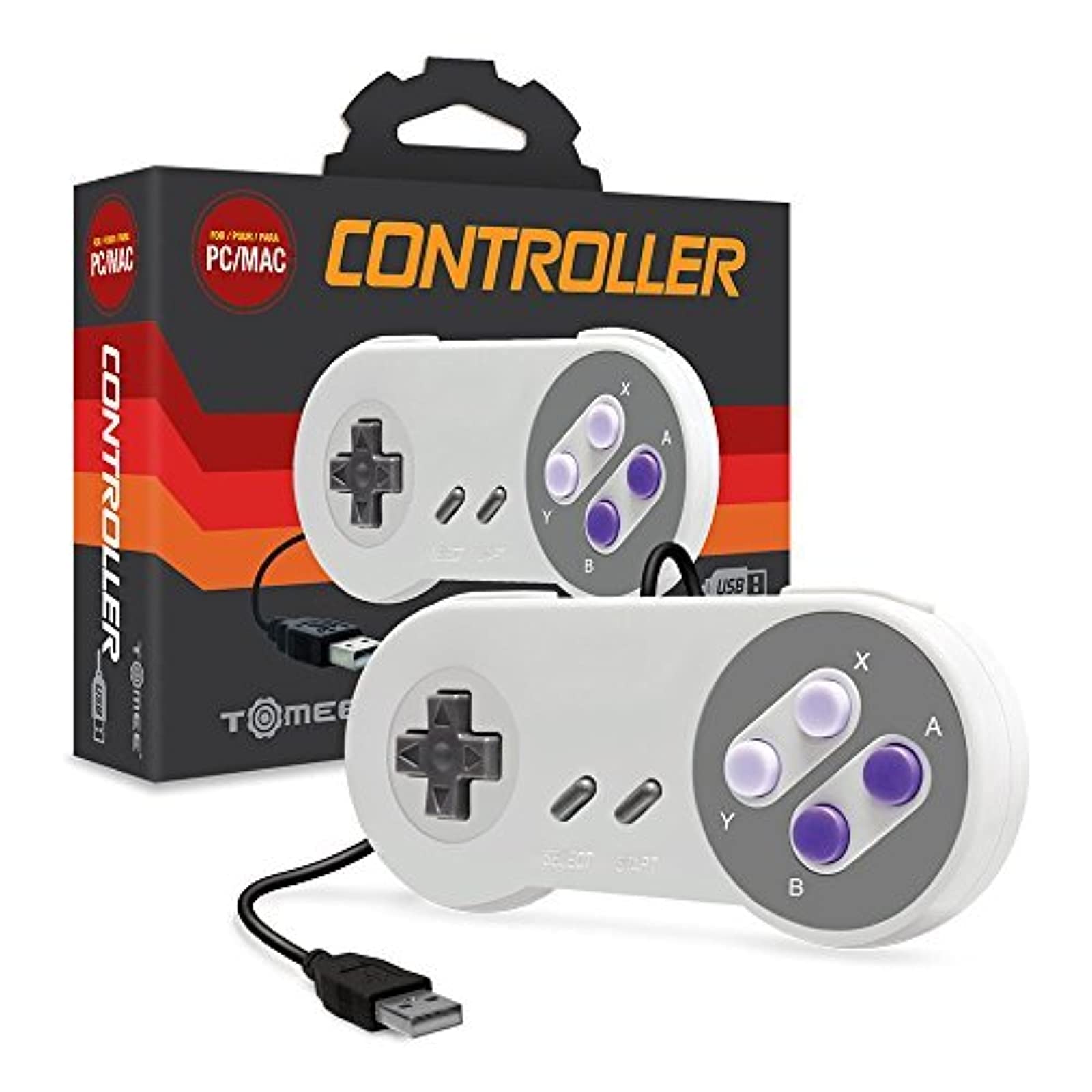 Hyperkin Tomee SNES USB Controller for PC/Mac - White, Model 813048010203