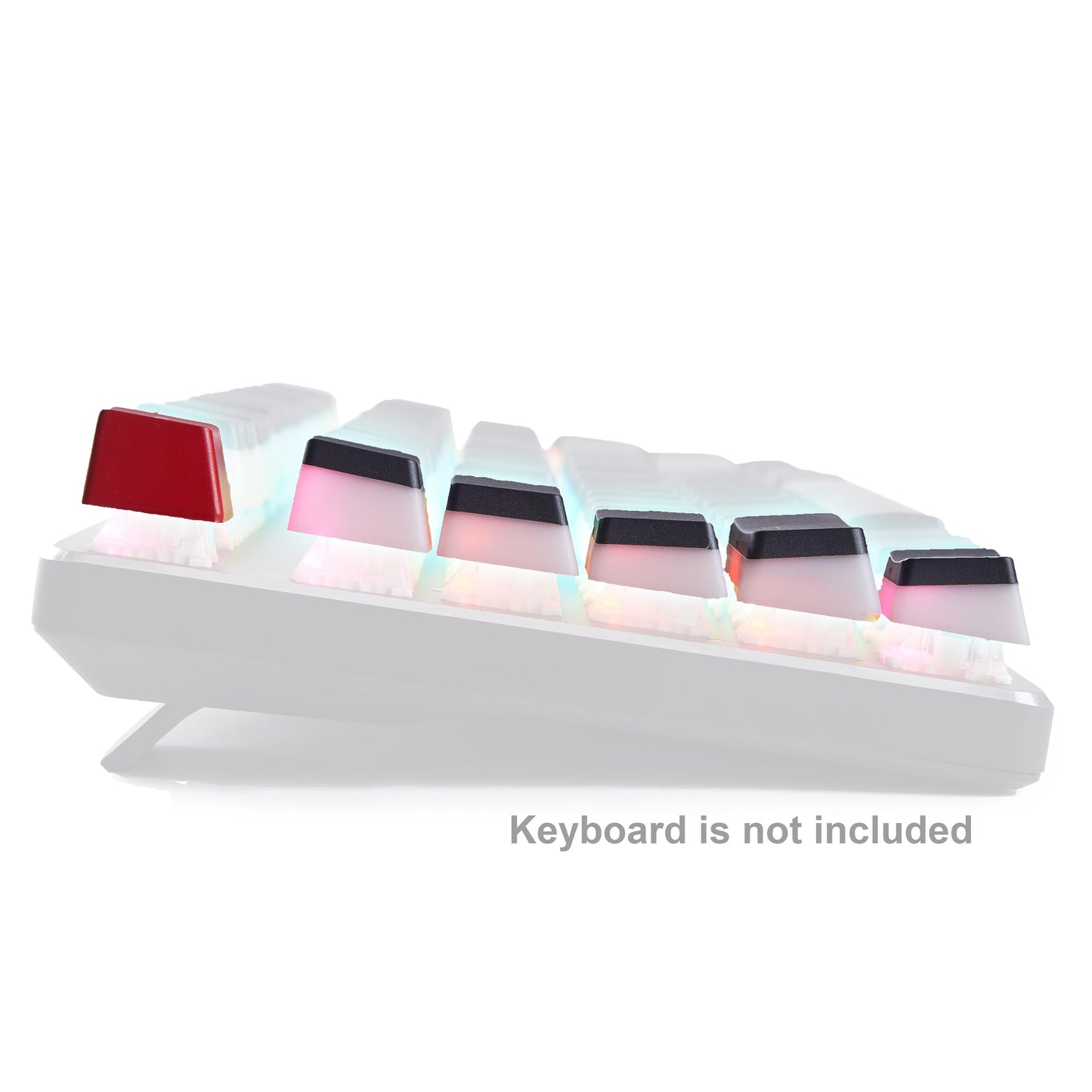 Glorious Aura V1 Black Pudding Keycaps - Double Shot PBT, 104 Keys, TKL, English (US) Layout