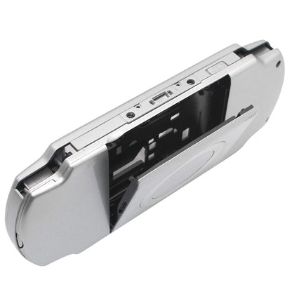 OSTENT Full Housing Shell Faceplate Case for Sony PSP 2000 - Silver, Model 012903