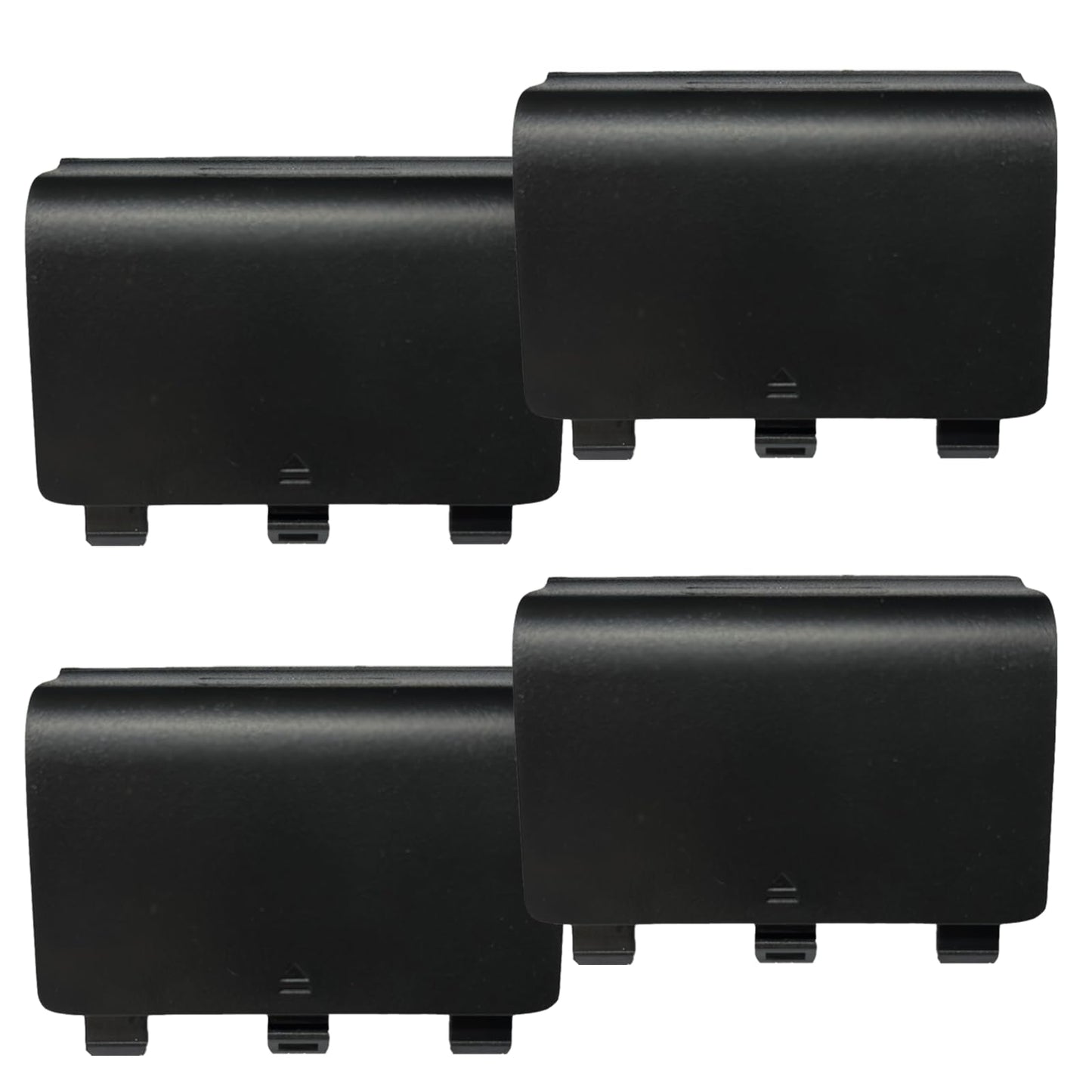 4 Pack One Controller Battery Back Cover for Xbox One  One S  One X Controller [NOT for Xbox SeriesS/X] Replacement Battery Back Shell Covers Compatible with Xbox One/One S/One X Controllers (Black)