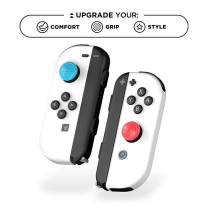 KontrolFreek No-Slip Thumb Grips for Nintendo Switch Joy-Con | 8-Pack | Blue, Green, Red, Black, Pink, Purple, Orange