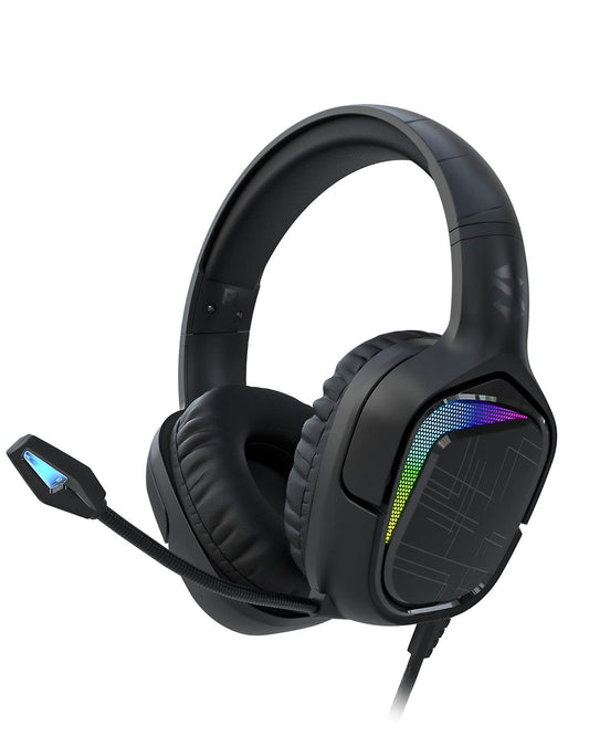 Black Shark Goblin X1 Gaming Headset - PC/PS4/PS5/Xbox/Switch, 50mm Drivers, Noise Isolation, Bendable Mic, Black