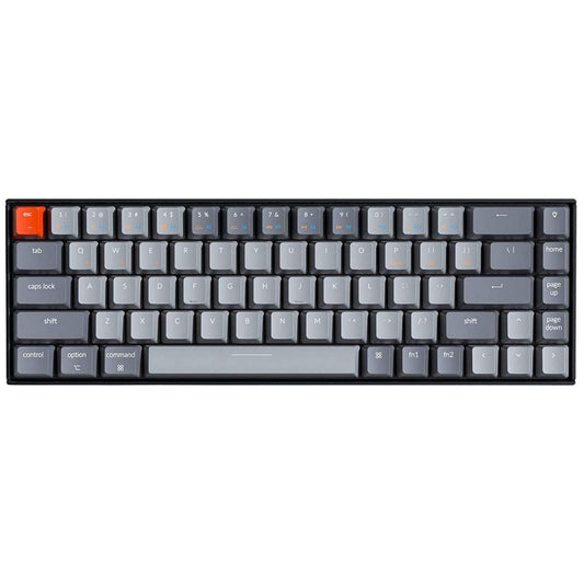 Keychron K6 Wireless Mechanical Keyboard - Gateron G Pro Brown Switch, LED Backlit, 68 Keys, Rechargeable, Compatible with Mac & Windows
