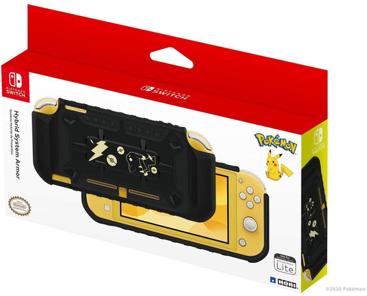 Hori Nintendo Switch Lite Hybrid System Armor (Pokemon: Black & Gold Pikachu) By - Officially Licensed By Nintendo and the Pokem