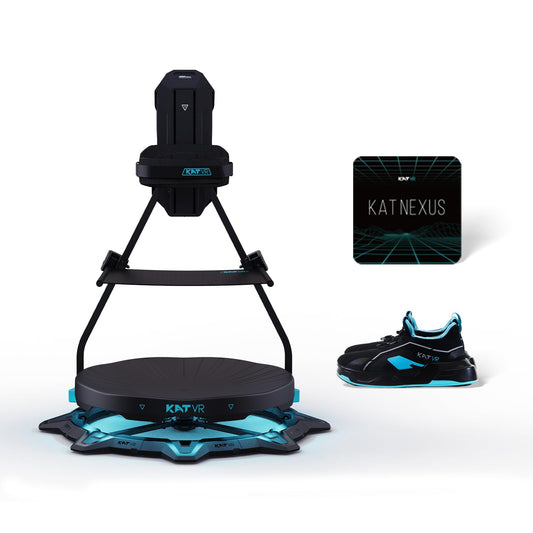 KAT Walk C2 VR Series | 360 Omnidirectional Walking Pad & Accessories for Immersive VR Gaming & Fitness | Compatible with SteamVR  Quest  Oculus | Plus E | US Size 4