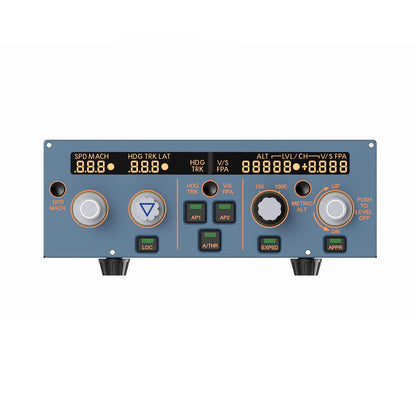 MiYee A320 FCU CUBE Flight Simulator Control Unit - Grey, Plug-and-Play, Real Aircraft Feel